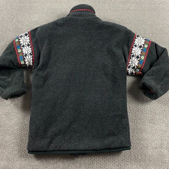 Obermeyer 1947 Reversible Jacket Sweater Women's Size 6 Ski Fair Isle Full Zip - Picture 4 of 15